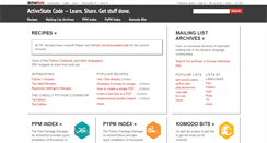Desktop Screenshot of code.activestate.com